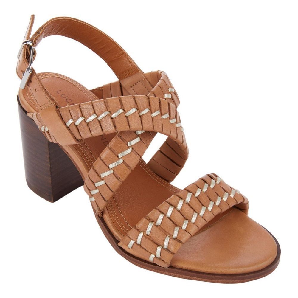 Lucky Brand | Dabene Leather Block Heel Sandal